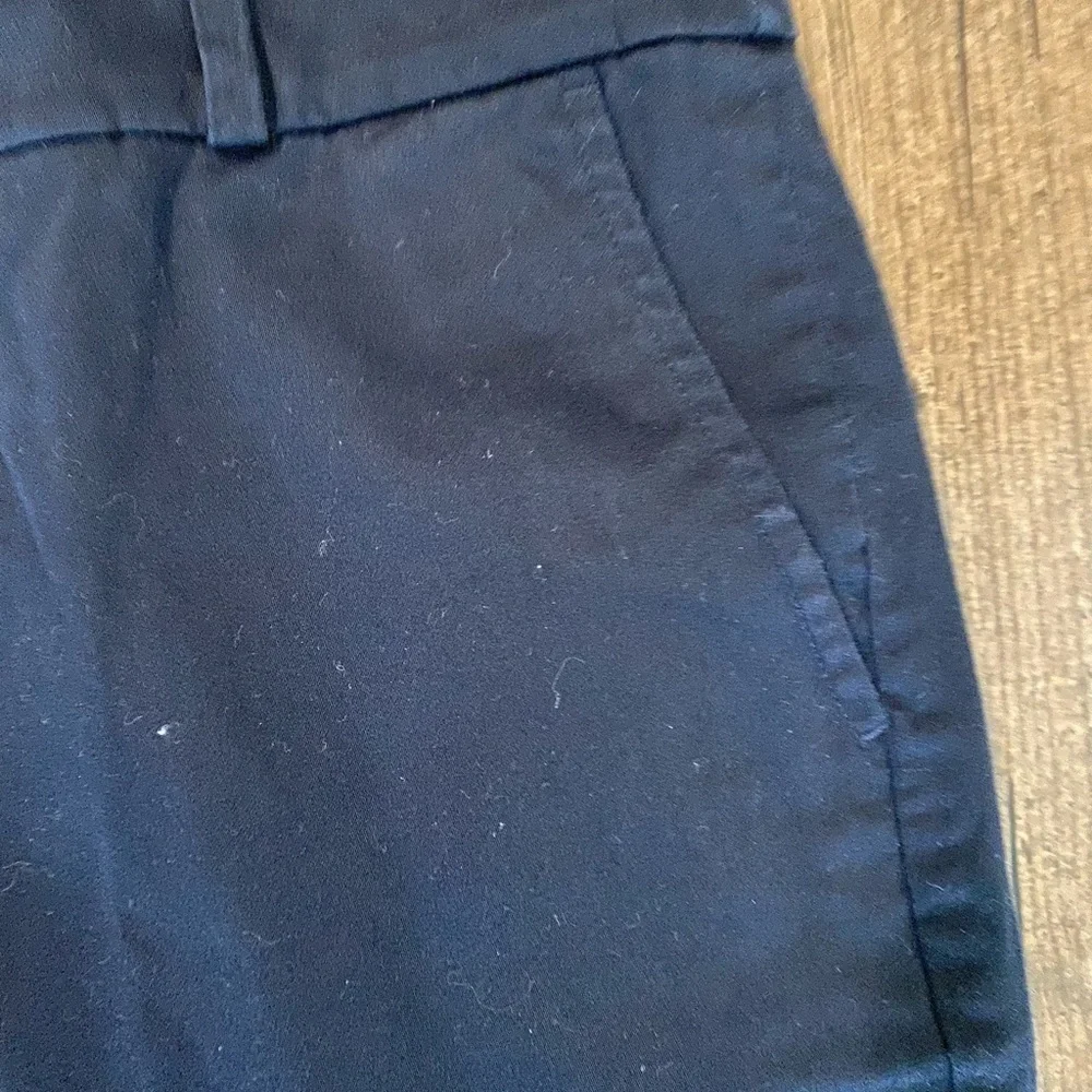 Michael Kors Navy Trousers with Gold Button 8